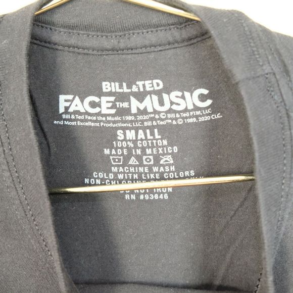 Bill & Ted Face The Music Movie Promo S Tee Shirt Black Poster Graphic Casual - Picture 2 of 8